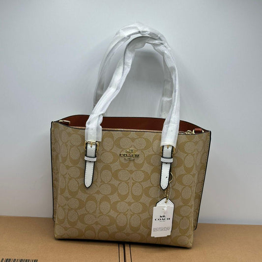 Coach Mollie 25' Tote Bag | Brown Signature