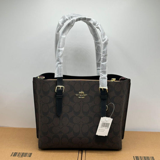 Coach Mollie 25' Tote Bag | Black Signature