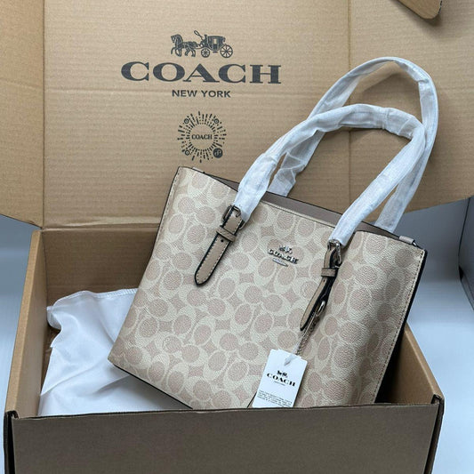 Coach Mollie 25' Tote Bag | Grey Signature