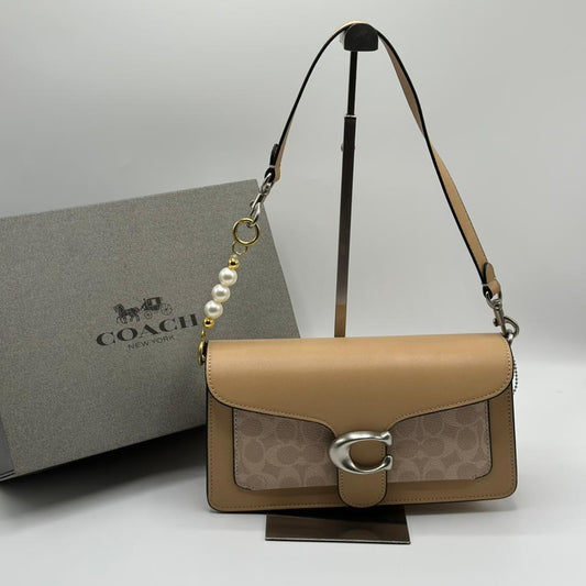 Coach Tabby 26' Pearl | Beige Canvas