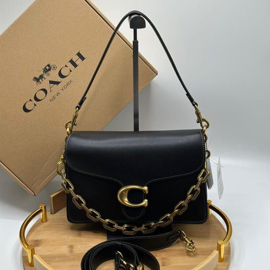 Coach Runway Chain Tabby Shoulder Bag | Black