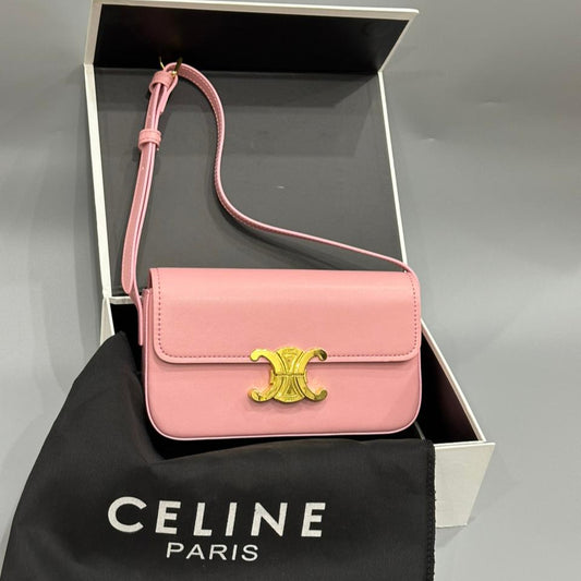 Celine Triomphe Shoulder Bag | Pink