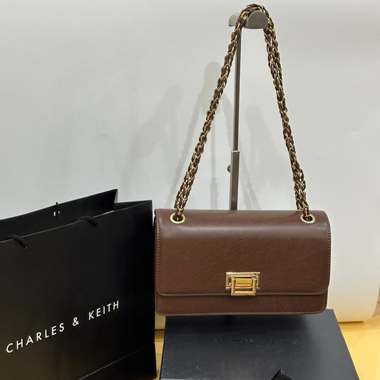 Charles & Keith Shoulder Bag | Brown