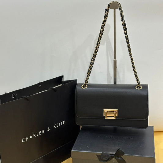 Charles & Keith Shoulder Bag | Black