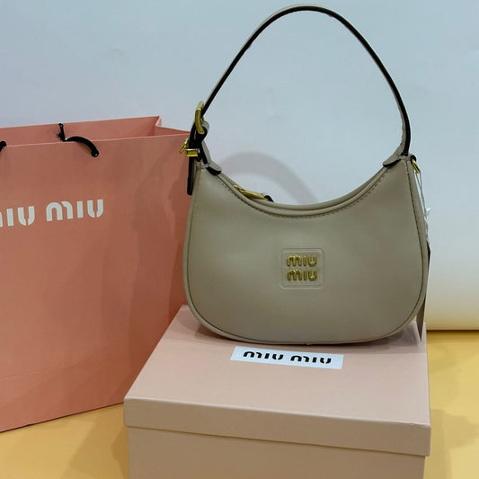 Miu Miu Softie Shoulder Bag | Beige