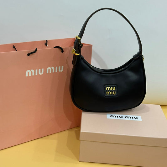 Miu Miu Softie Shoulder Bag | Black