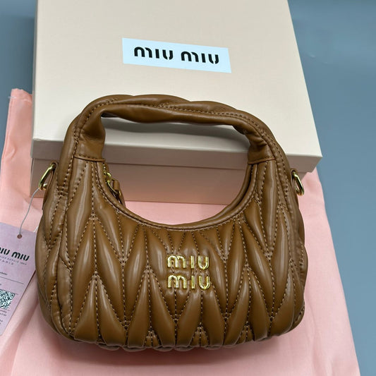 Miu Miu Wander Hobo Bag | Brown