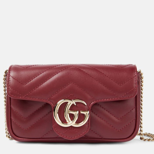 Gucci Marmont Mini Leather Bag | Red