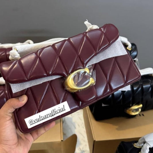Coach Quilted Pillow Tabby Bag | Burgundy