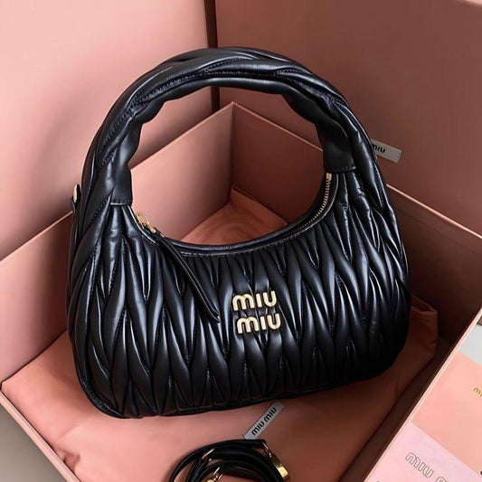 Miu Miu Wander Hobo Bag | Black
