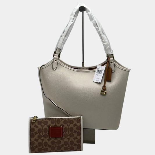 Coach Tote Bag 2P | White