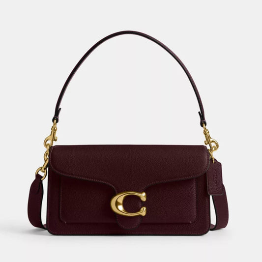Coach Tabby 26 Leather Bag | Burgundy