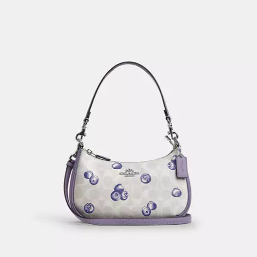 Coach Teri Shoulder Bag High Quality | Blueberry Print