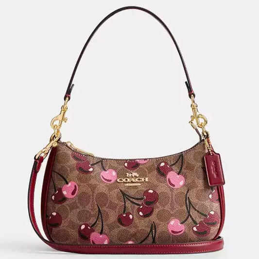 Coach Teri Shoulder Bag | Cherry Brown